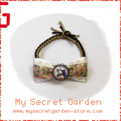 Angel Beats !  エンジェルビーツ Kanade Tachibana Anime Cabochon Hair Bows Hair Ties Bobbles Bracelet / Hair Clip